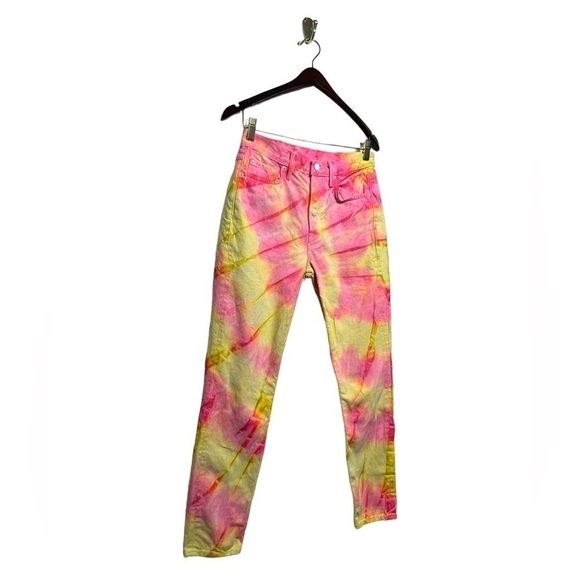 GRLFRND Karolina High Rise Jeans Tie Dye 26 - Picture 8 of 11